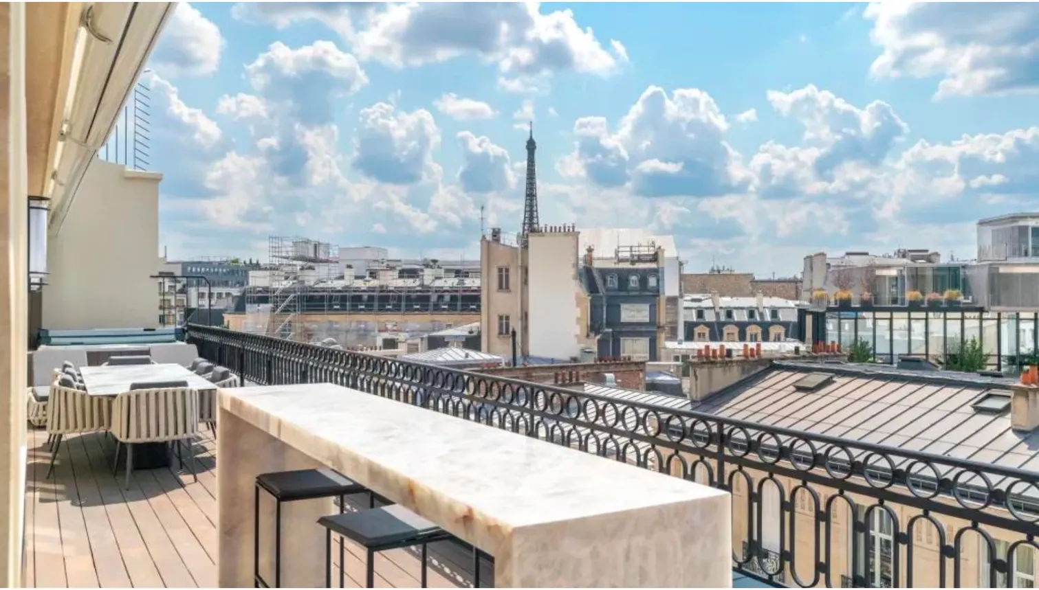 Apartment with terrace, rue de Marignan, Paris 8th