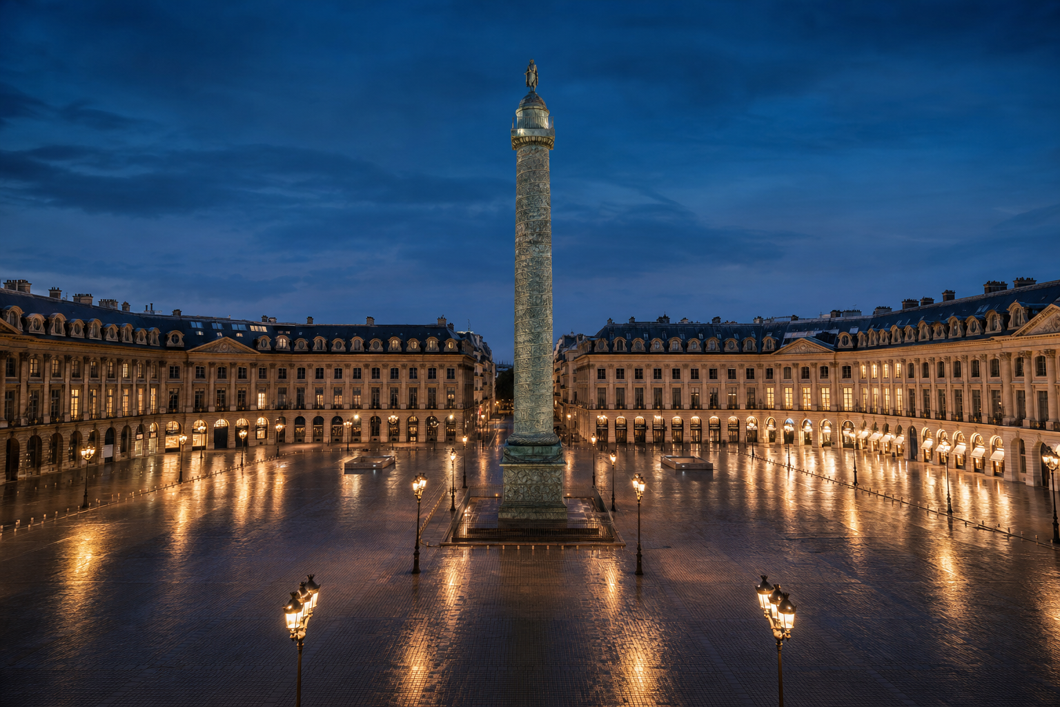 Architecture of place Vendôme, Paris